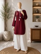 Maroon Farshi Set