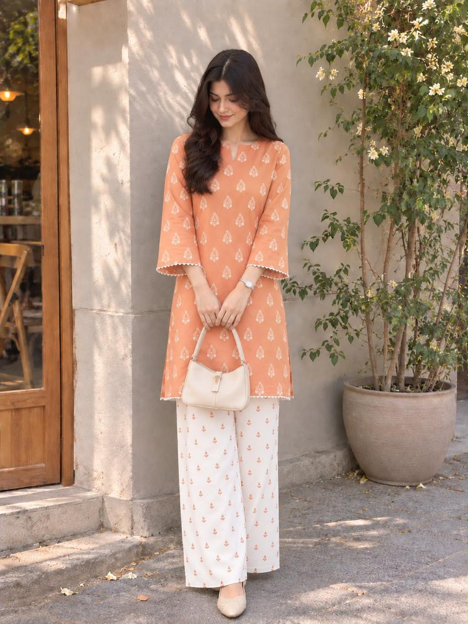 Printed Two-Piece Suit