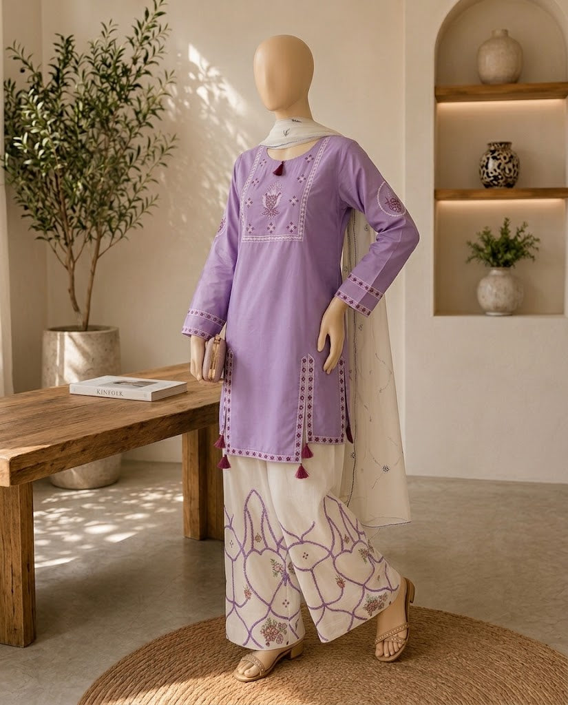Embroidered Three-Piece Suit