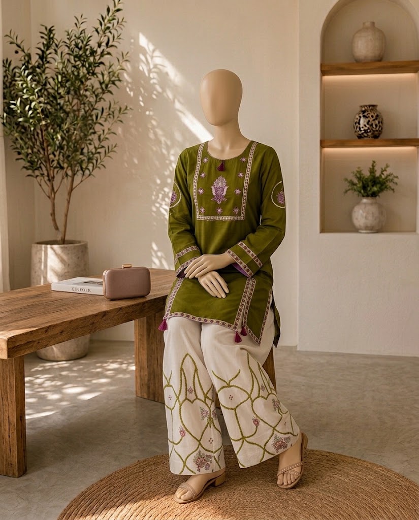 Embroidered Three-Piece Suit