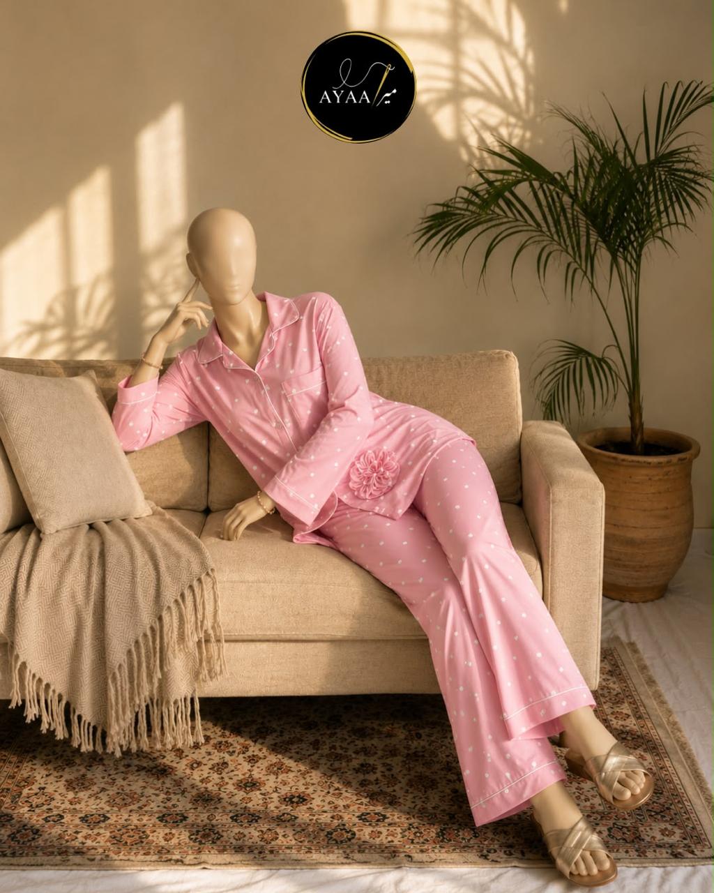 Silk Night Wear Suit