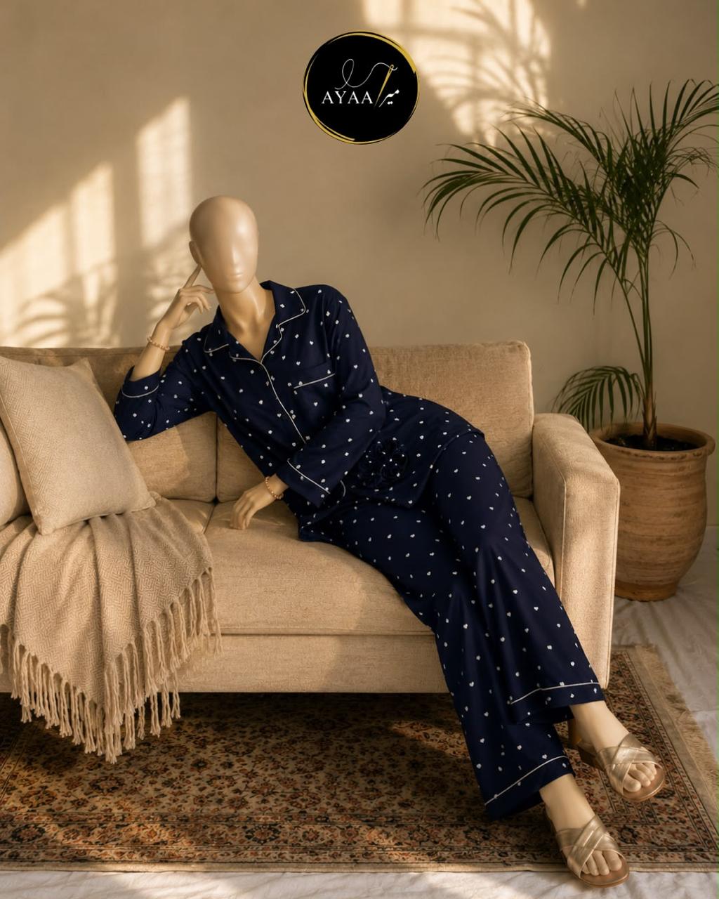 Silk Night Wear Suit